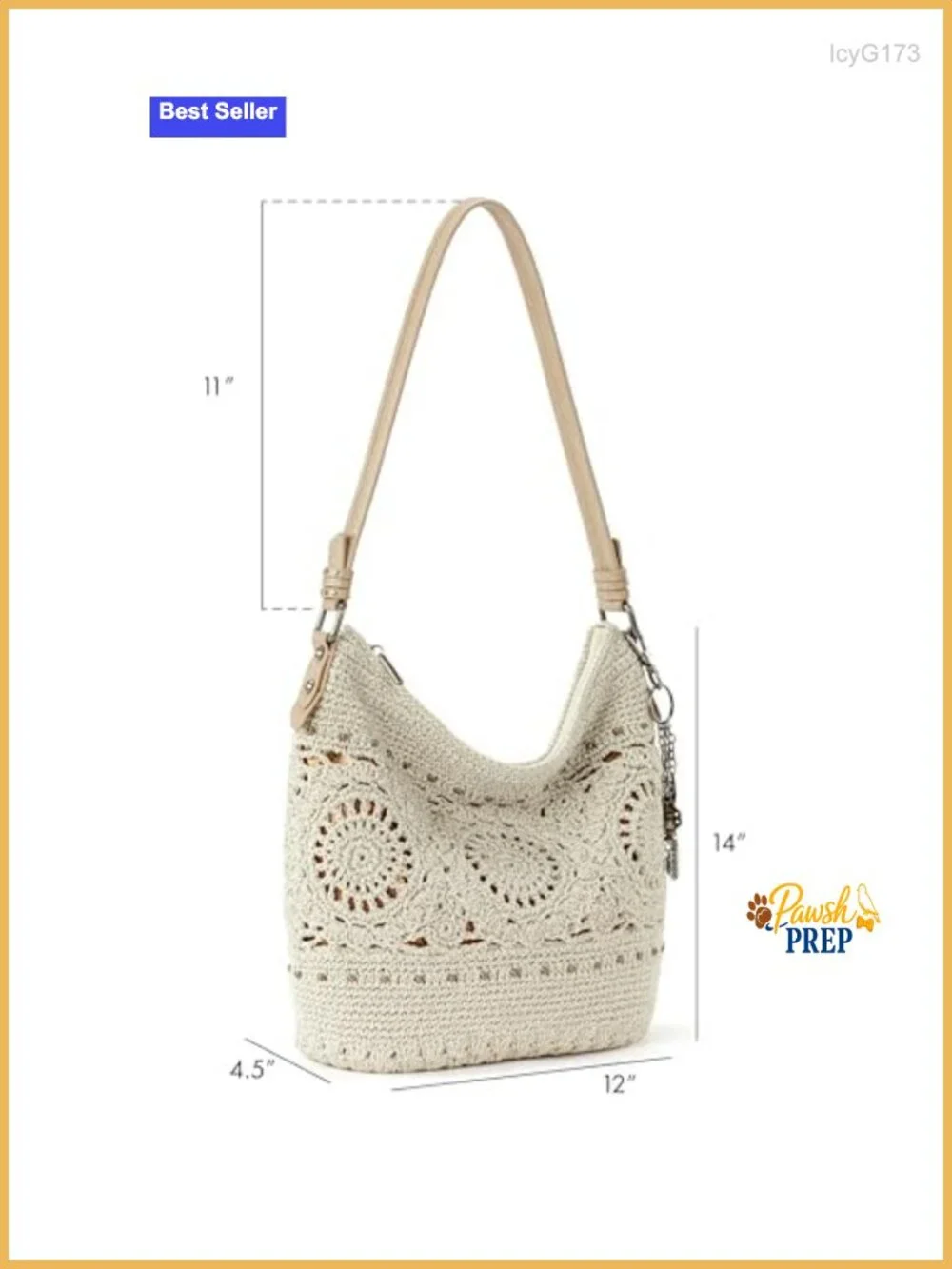 The Sak Sequoia Hobo Bag - Hand Crochet Large Women's Purse for Everyday &